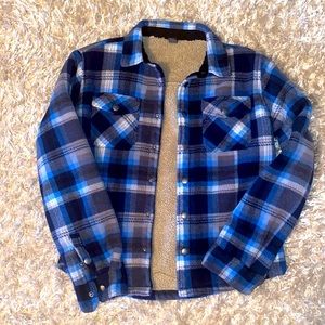 Eddie Bauer Boys Flannel Jacket Shirt 14/16